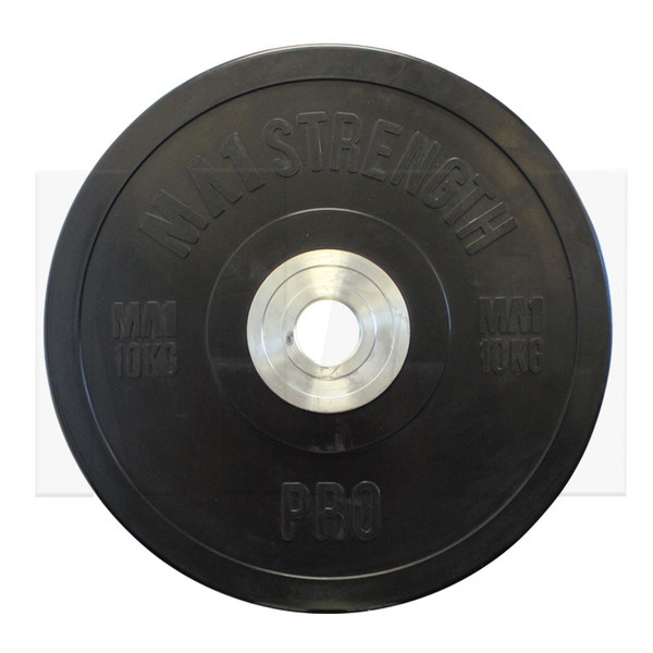 MA1 Pro Bumper Plates Black 10kg (Pairs)