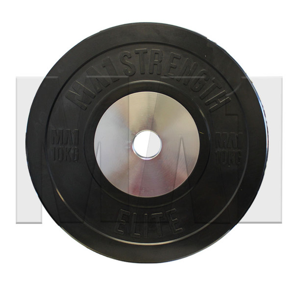 MA1 Elite Bumper Plates Black 10kg (Pairs)