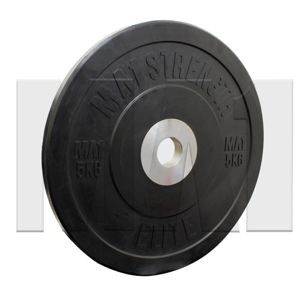 MA1 Elite Bumper Plates Black 5kg (Pairs)