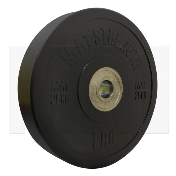 MA1 Pro Bumper Plates Black 25kg (Pairs)