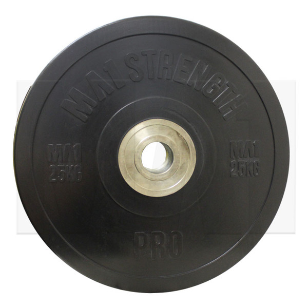 MA1 Pro Bumper Plates Black 25kg (Pairs)