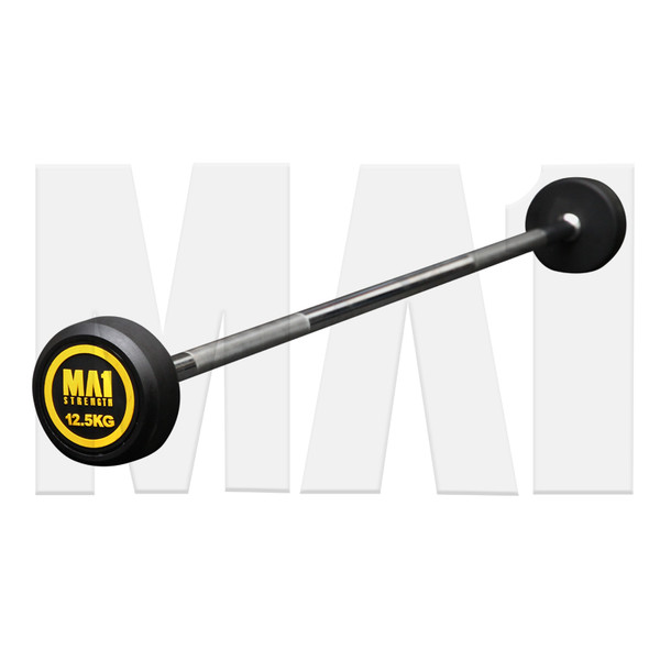 MA1 Fixed Rubber Barbell 12.5kg