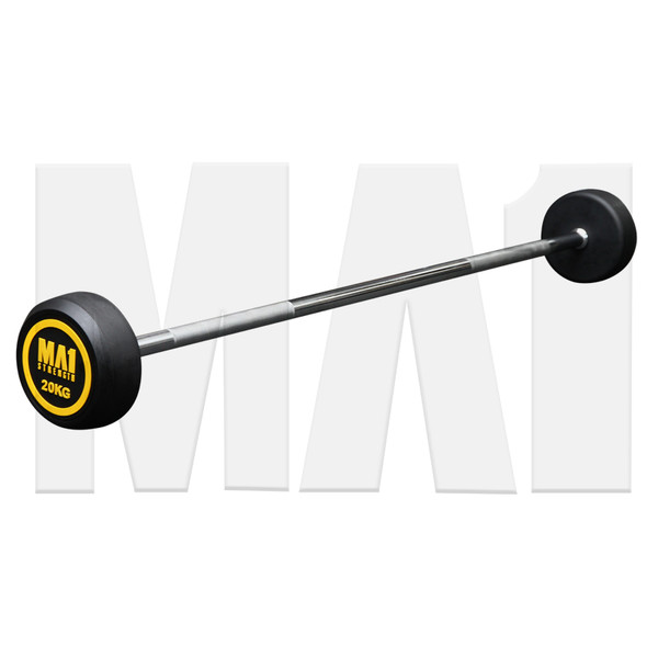 MA1 Fixed Rubber Barbell 20kg