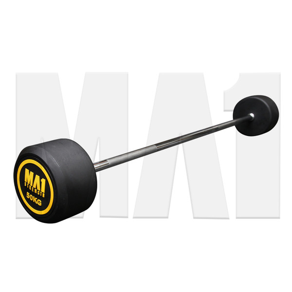 MA1 Fixed Rubber Barbell 50kg