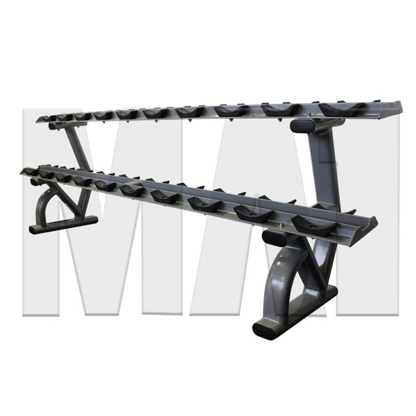MA1 Elite Dumbbell Rack - 2 Tier 10 Pairs Saddle Rack
