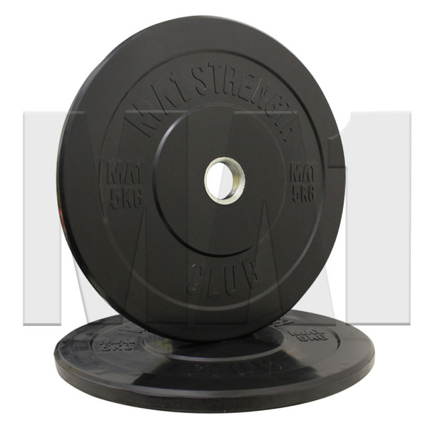 MA1 Club Bumper Plates Black 15lb (Pair)