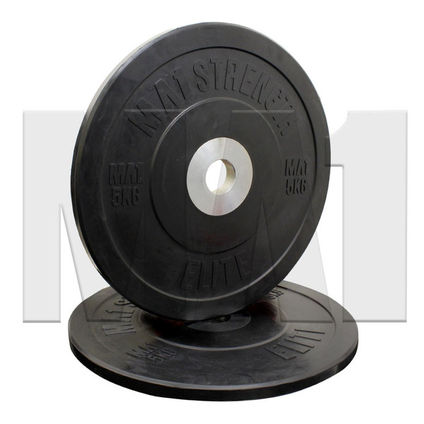 MA1 Elite Bumper Plates Black 5kg (Pairs)