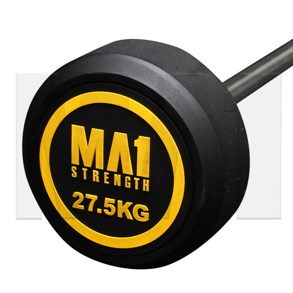 MA1 Fixed Rubber Barbell 27.5kg