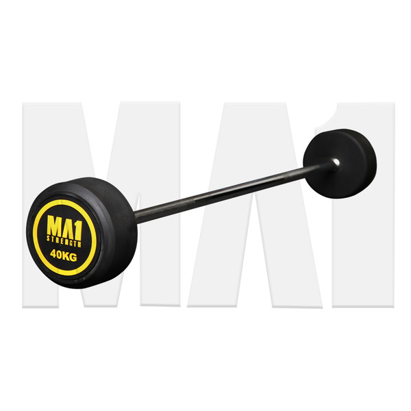 MA1 Fixed Rubber Barbell 40kg