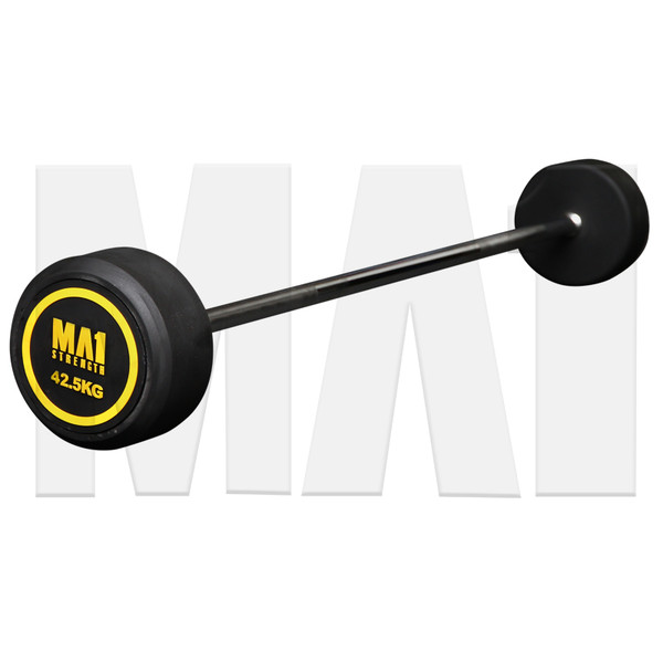 MA1 Fixed Rubber Barbell 42.5kg