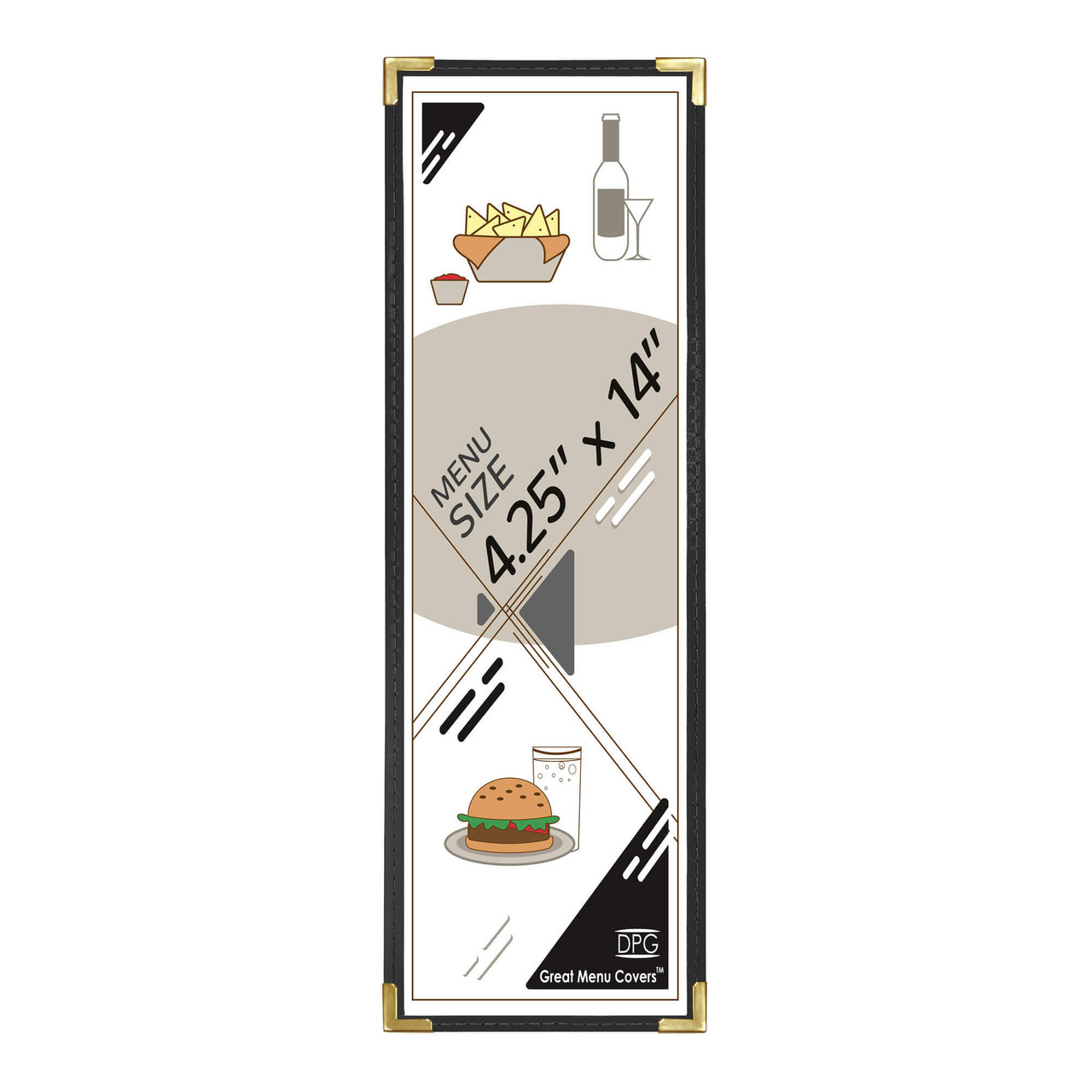 4 1/4" x 14" Cafe Leatherette