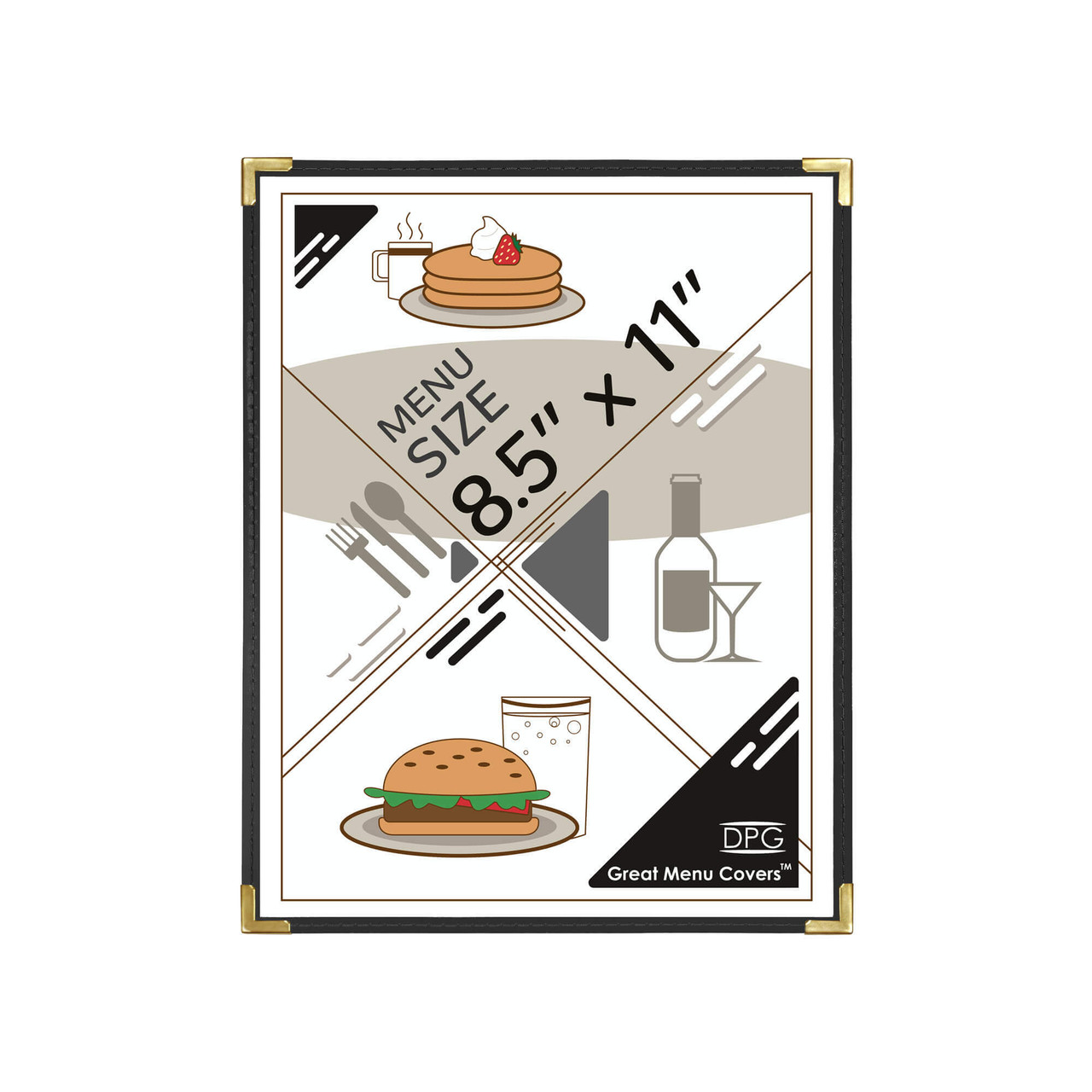 8 1/2" x 11" Cafe Leatherette