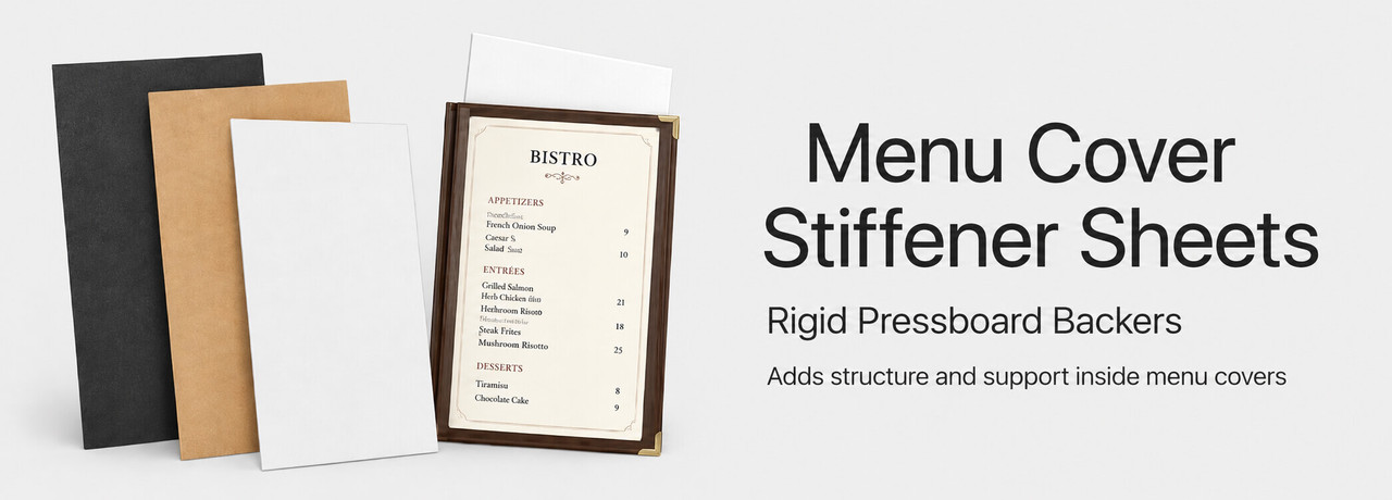 Menu Cover Stiffener Boards