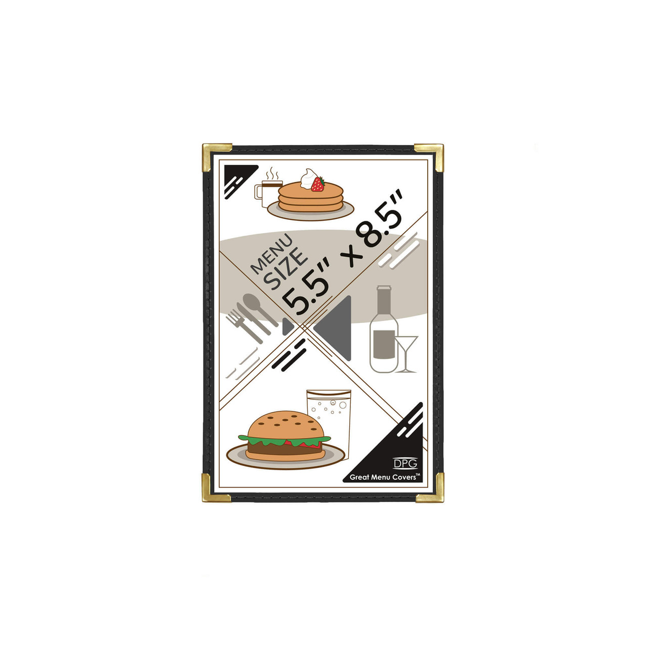 5 1/2" x 8 1/2" Cafe Leatherette