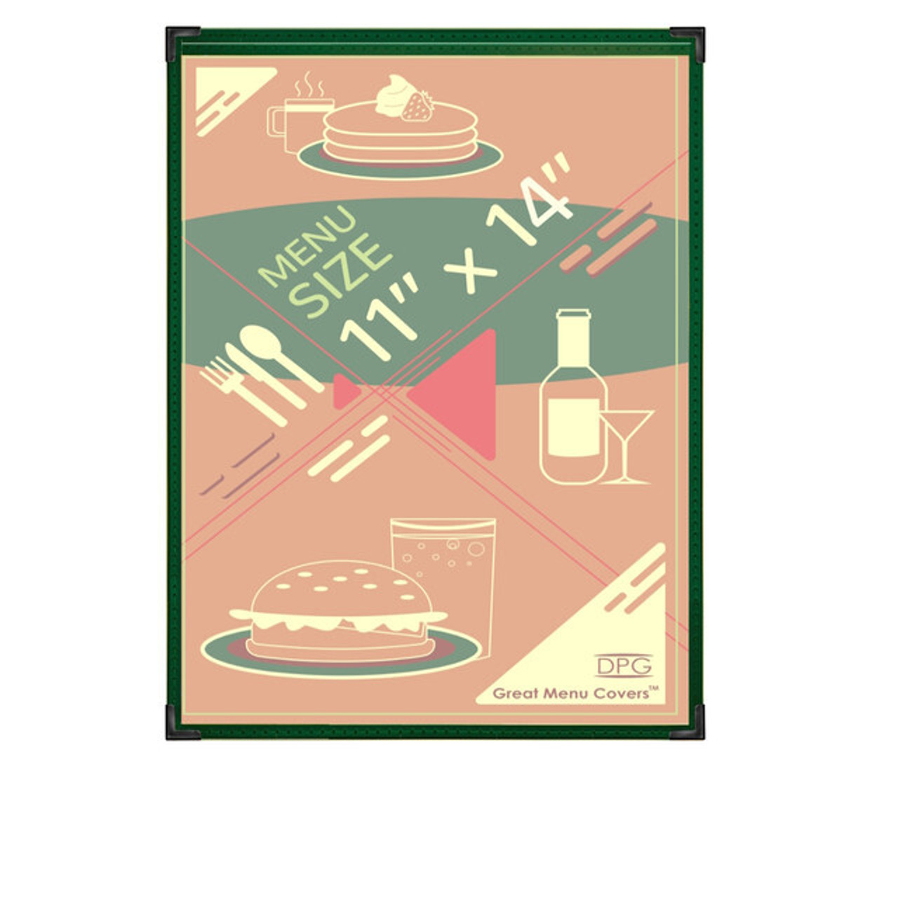11 x 14 Cafe Menu Cover Premium Leatherette