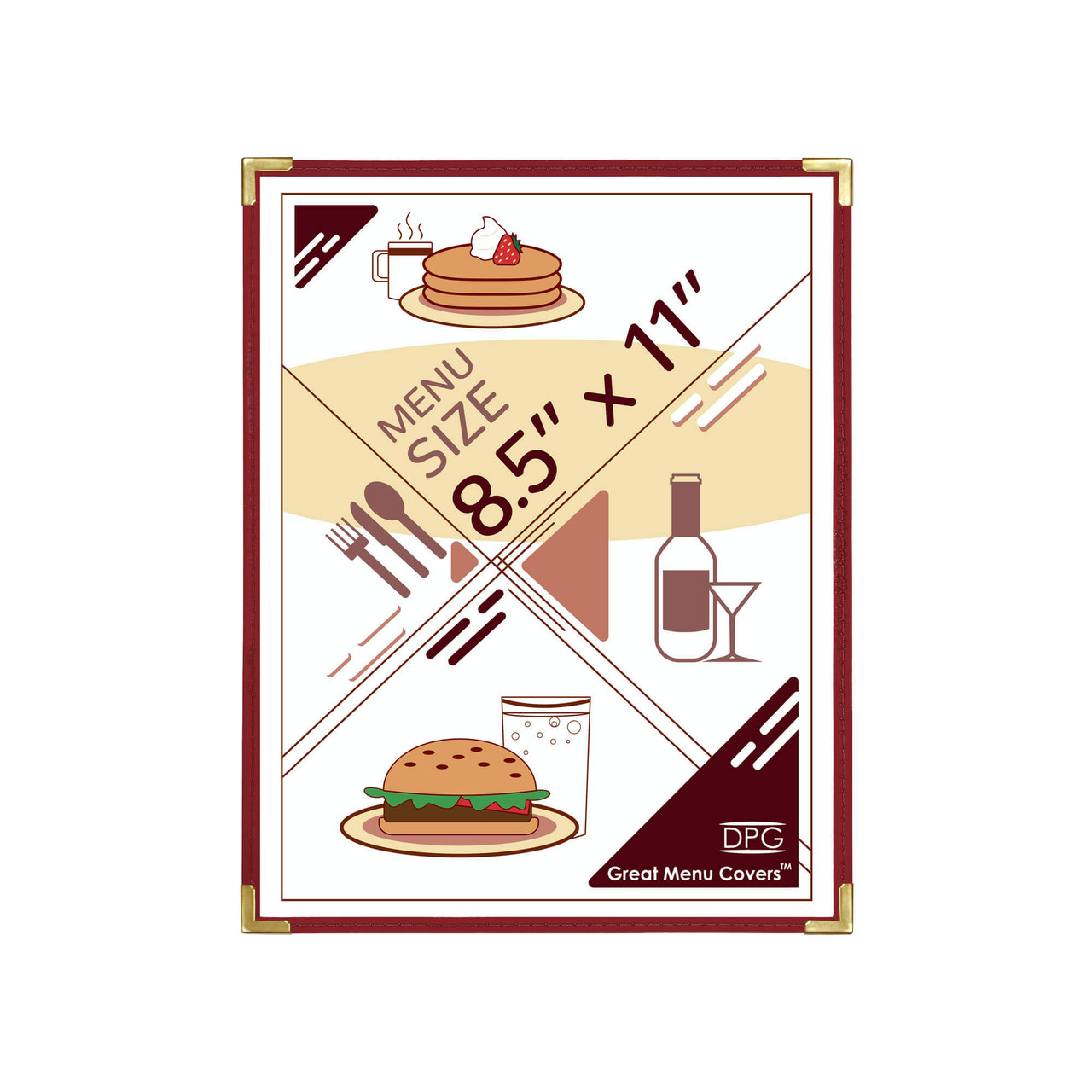 8 1/2" x 11" Cafe Vinyl