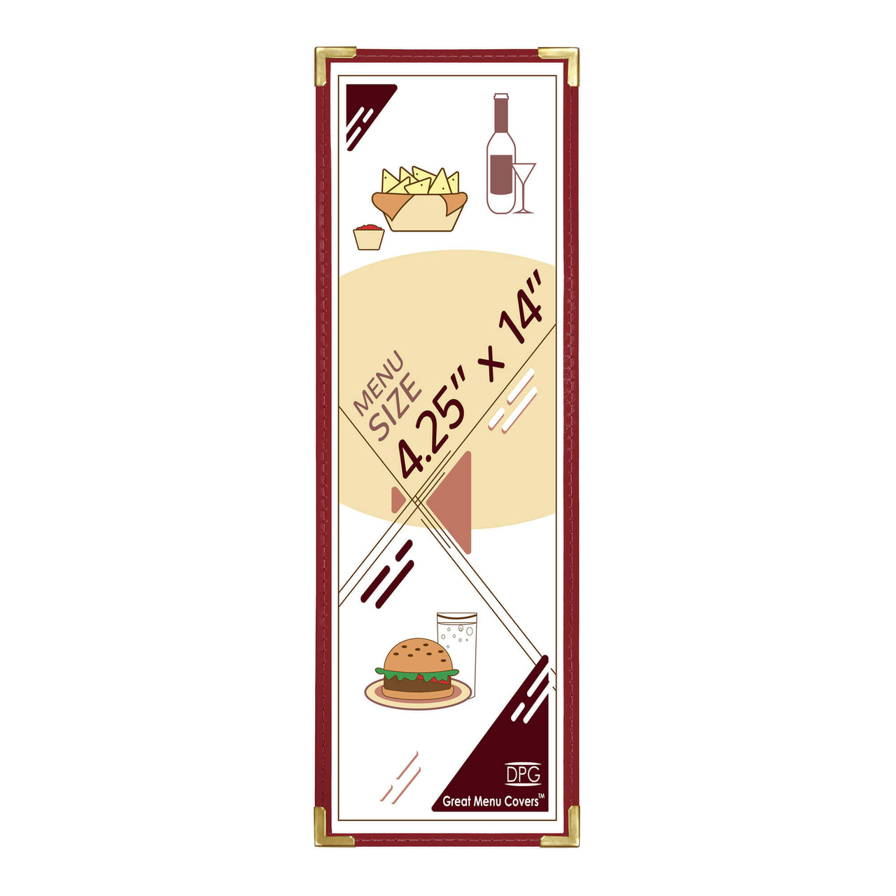 4 1/4" x 14" Cafe Vinyl
