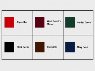 Great Menu Covers leatherette trim color options