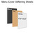5.5 x 8.5 Stiffening sheets made out of cardboard and chipboard to restaurant menu covers feel more rigid and sturdy. Offered in white , black and natural tan kraft styles.