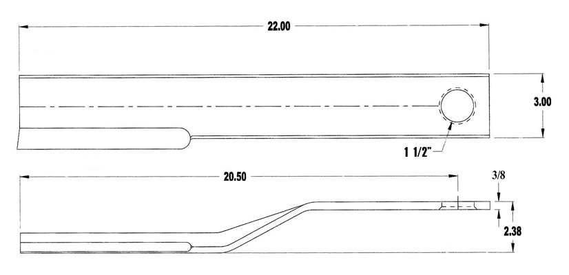 6866 Woods Blade Pair