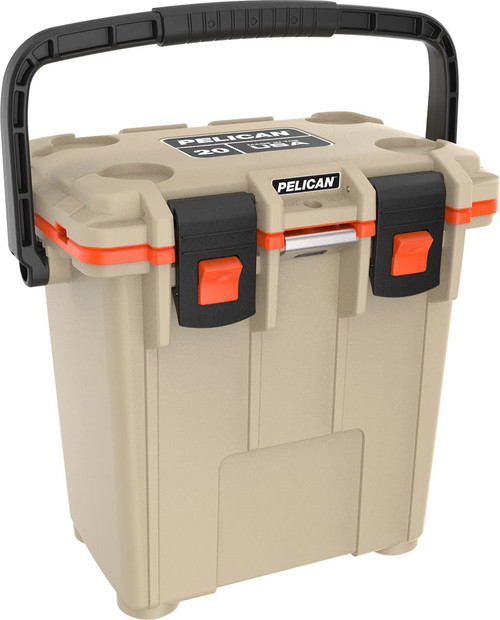 Pelican 20QT Elite Cooler, Tan & Orange