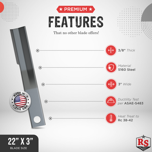 6866 Woods Blade Pair