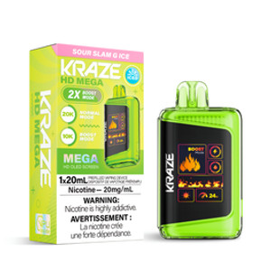 Kraze HD Mega - Sour Slam G Ice (20mg/ml)