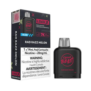 Level X Boost Pod - Flavour Beast - Rad Razz Melon (20MG/20mL) ON Level X Boost Pod - Flavour Beast - Rad Razz Melon (20MG/20mL) ON