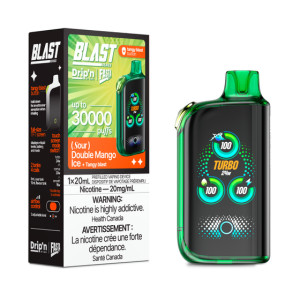Drip'n by Envi x Fasta Blast 30K Disposable - Double Mango Ice (Sour) (20mg/20ml) Drip'n by Envi x Fasta Blast 30K Disposable - Double Mango Ice (Sour) (20mg/20ml)