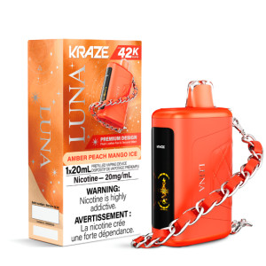Kraze Luna 42K Puffs - Amber Peach Mango Ice (20mg/20ml)