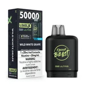 Level X G2 Ultra Pod 20ml - Flavour Beast - Wild White Grape (20MG /20ml) Level X G2 Ultra Pod 20ml - Flavour Beast - Wild White Grape (20MG /20ml)