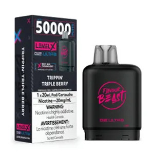 Level X G2 Ultra Pod 20ml - Flavour Beast - Trippin' Triple Berry (20MG /20ml)