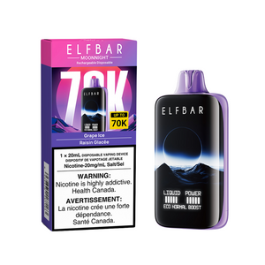 ELF Bar MoonNight 70K Disposable Vape - Grape Ice (20mg/20ml) ELF Bar MoonNight 70K Disposable Vape - Grape Ice (20mg/20ml)