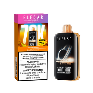 ELF Bar MoonNight 70K Disposable Vape - Double Mango (20mg/20ml) ELF Bar MoonNight 70K Disposable Vape - Double Mango (20mg/20ml)