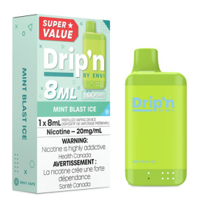 Drip'n 8ML Disposable - Mint Blast Ice (8ml/20mg)