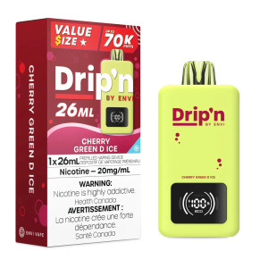 Drip'n 26ml Disposable - Cherry Green D Ice (20mg/26ml)
