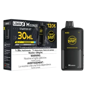 Level X Flavour Beast M Series Starter Kit - Bussin Banana Iced