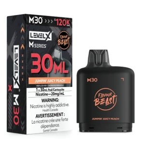 Level X  M Series - Flavour Beast  - Jumpin' Juicy Peach (30ml/20mg)