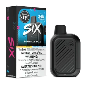 Flavour Beast - SIX - Bomb Blue Razz (20MG/6ML)