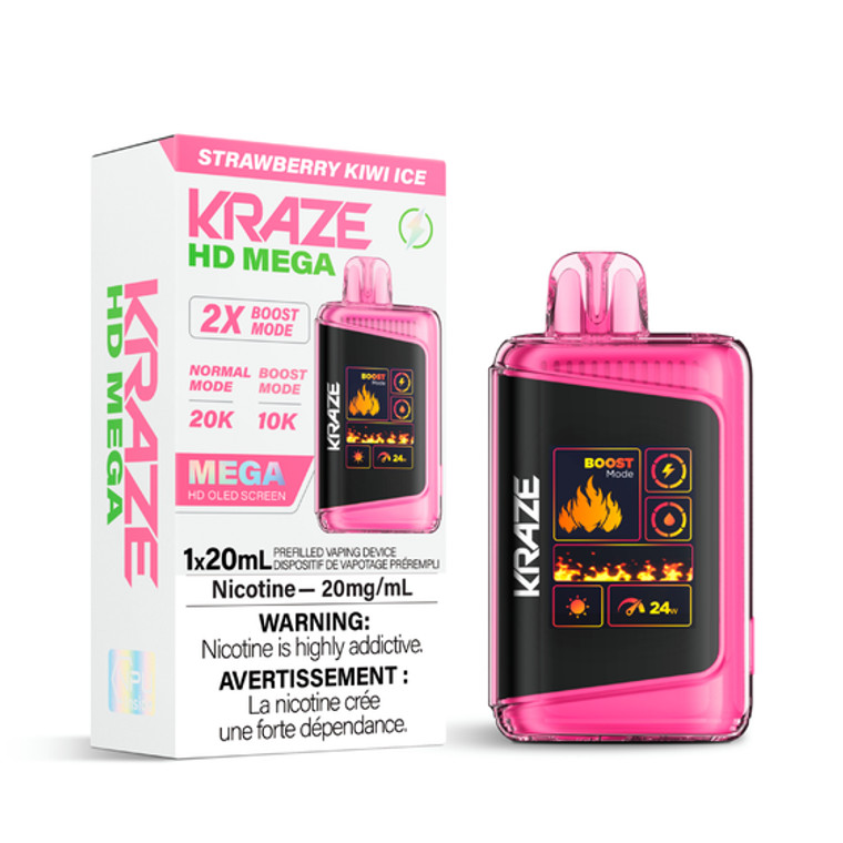 Kraze HD Mega - Strawberry Kiwi Ice (20mg/ml).