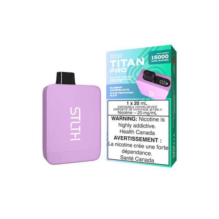 STLTH TITAN PRO DISPOSABLE - BLUEBERRY WATERMELON ICE (20mg/20ml) [ON]