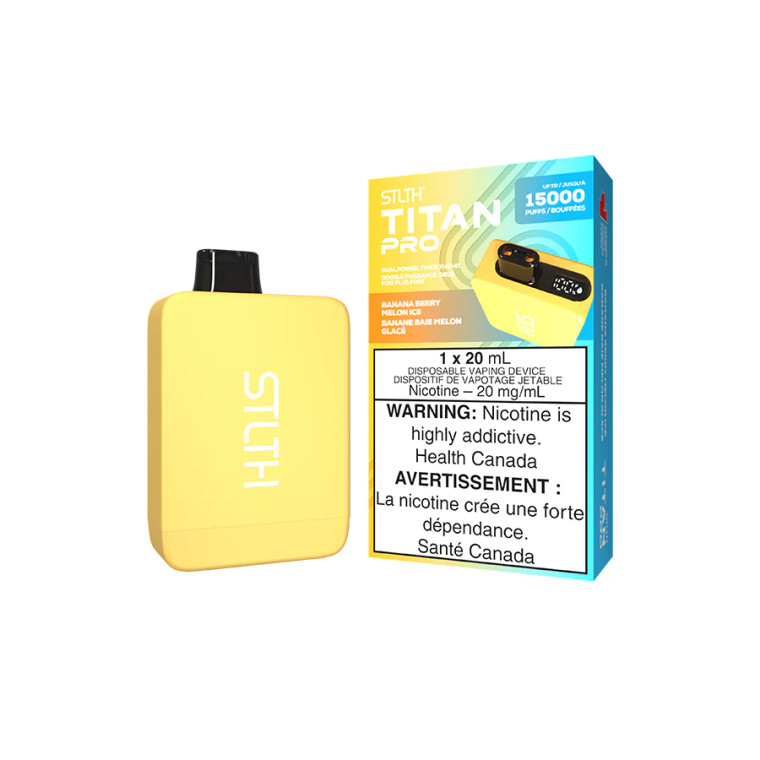STLTH TITAN PRO DISPOSABLE - BANANA BERRY MELON ICE  [ON]