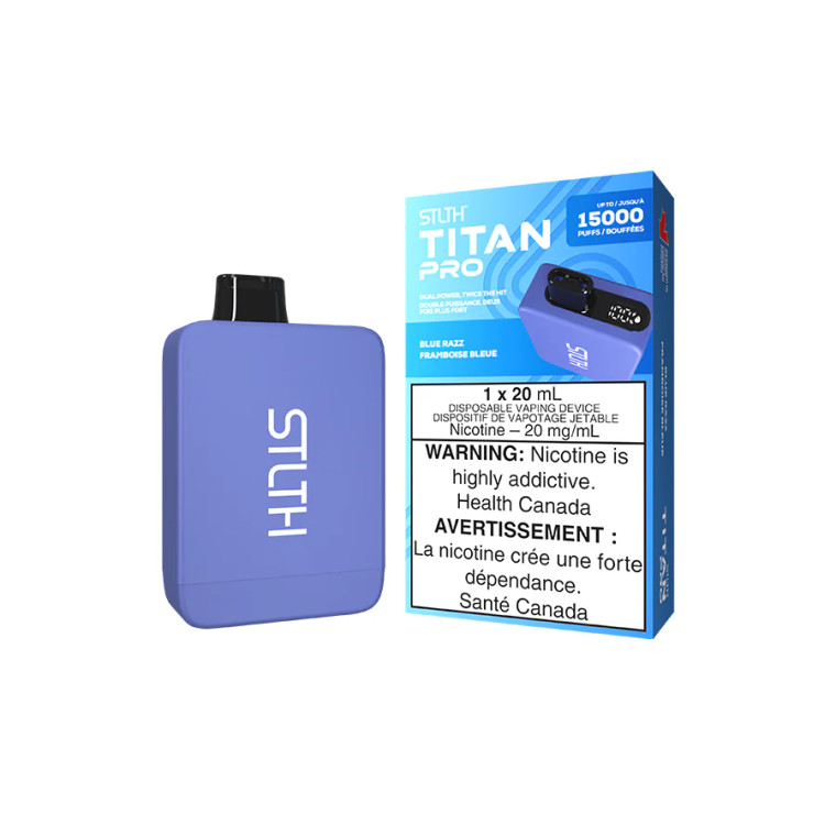 STLTH TITAN PRO DISPOSABLE - BLUE RAZZ (20mg/20ml) [ON]