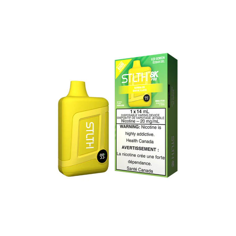 STLTH 8K PRO DISPOSABLE - BANANA ICE  (20mg/8000 Puffs)