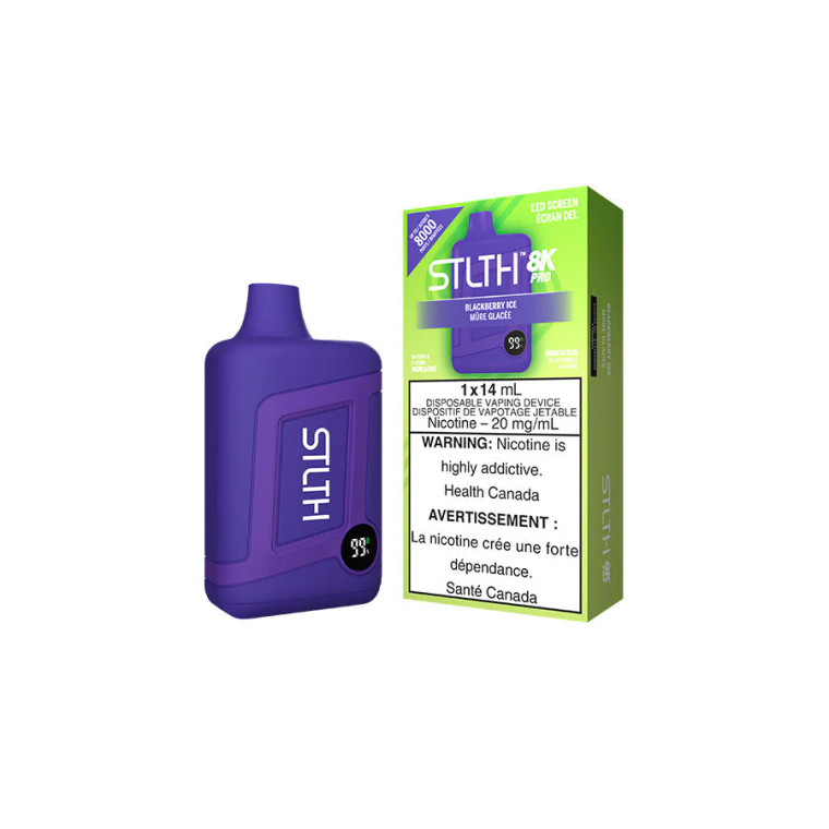 STLTH 8K PRO DISPOSABLE - BLACKBERRY ICE  (20mg/8000 Puffs)