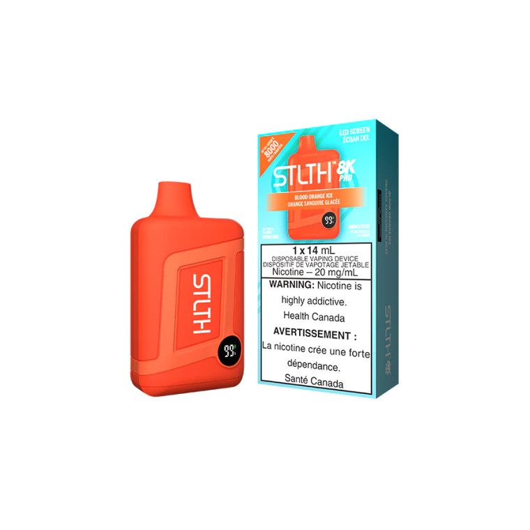 STLTH 8K PRO DISPOSABLE - BLOOD ORANGE ICE  (20mg/8000 Puffs)