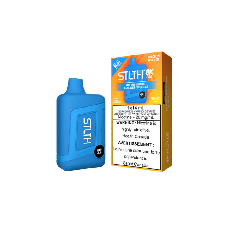 STLTH 8K PRO DISPOSABLE - BLUE RAZZ LEMON ICE  (20mg/8000 Puffs)