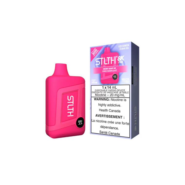 STLTH 8K PRO DISPOSABLE - CHERRY GRAPE ICE  (20mg/8000 Puffs)