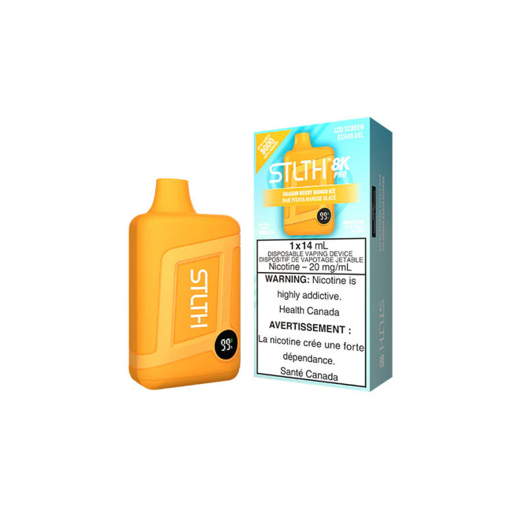 STLTH 8K PRO DISPOSABLE - DRAGON BERRY MANGO ICE  (20mg/8000 Puffs)