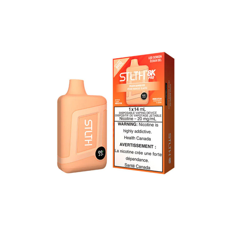 STLTH 8K PRO DISPOSABLE - PEACH MANGO ICE  (20mg/8000 Puffs)